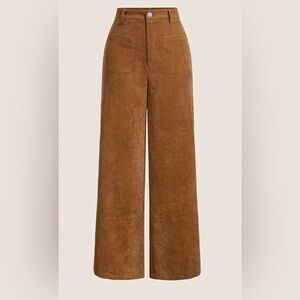 Corduroy High Waisted Pants